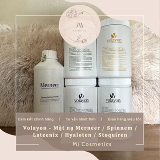 [Chính Hãng] Nguyên hộp 5 loại mặt nạ tảo xoắn Volayon Spinnem - Hyaloten - Stquiren - Lateenix 500gr & Merneer 650gr