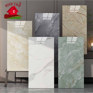 (Combo 50) Miếng dán tường giả đá thạch anh cao cấp, xốp nhựa dán tường giả gạch men giá rẻ