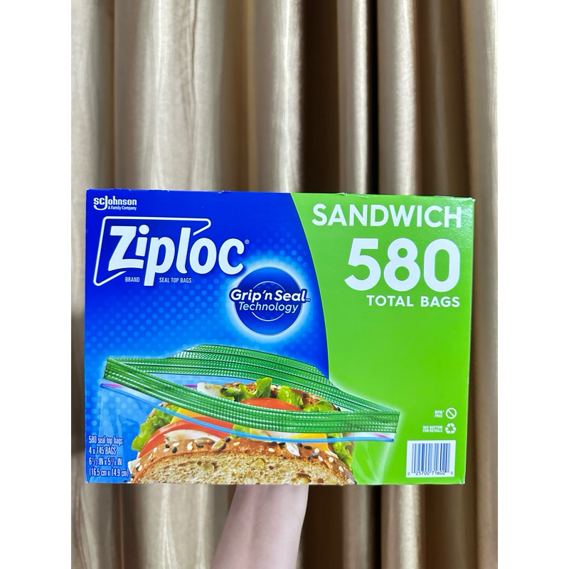 (580 cái) Túi đựng thực phẩm Ziploc size Sandwich