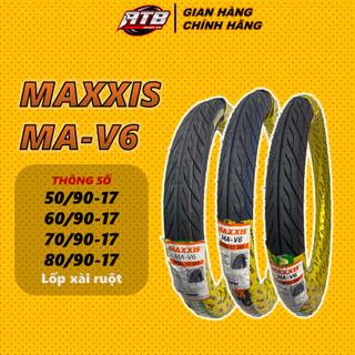  Vỏ lốp xe máy MAXXIS đủ size MA-V6 Gai xương cá 50 60 70 80 TT  Lốp xài ruột  