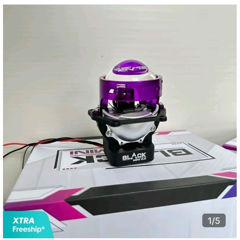 Bi cầu titan black 2.0 Chuyên độ pha đèn lắp được cho mọi loại chóa xe máy