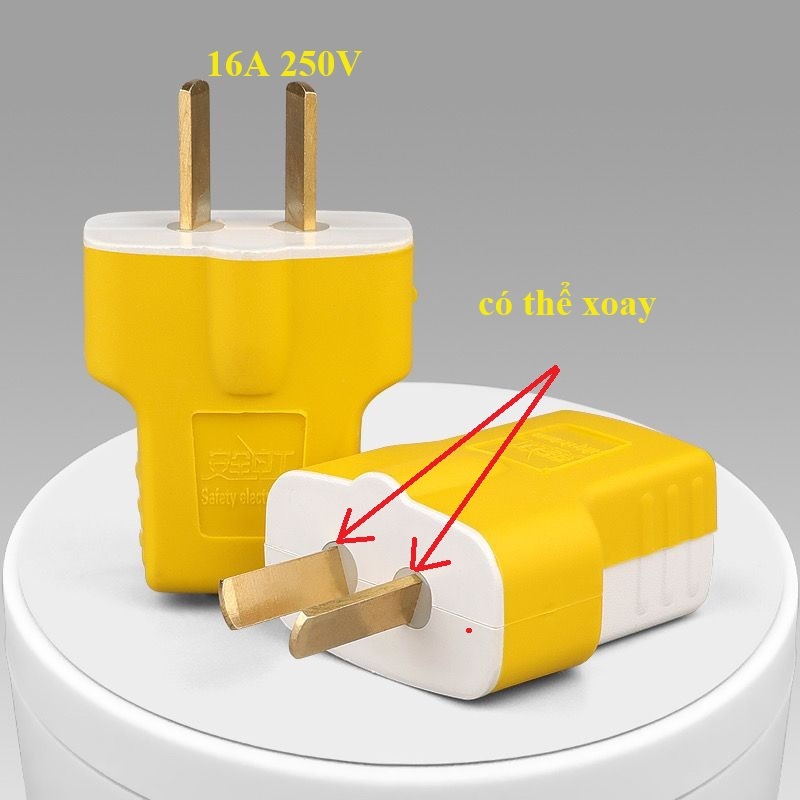 Combo 10 Phích cắm chịu tải chống cháy công suất lớn phích cắm 3 chấu các loại