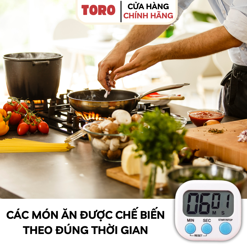 Đồng hồ đếm ngược nấu ăn, nhắc hẹn giờ học sinh, nam châm hút tiện dụng ( Tặng kèm pin) | BigBuy360 - bigbuy360.vn