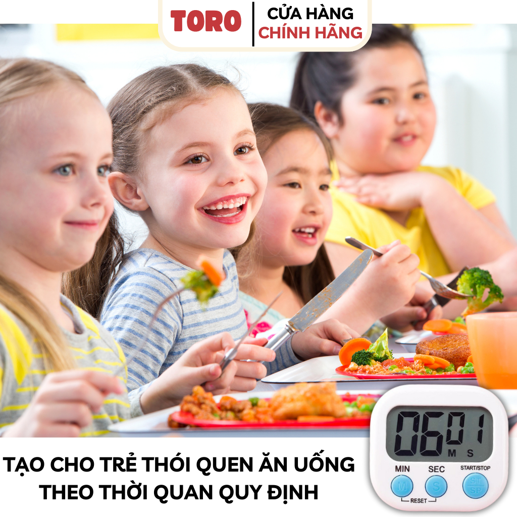Đồng hồ đếm ngược nấu ăn, nhắc hẹn giờ học sinh, nam châm hút tiện dụng ( Tặng kèm pin) | BigBuy360 - bigbuy360.vn