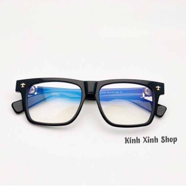 Kính gọng Mắt vuông to hoạ tiết đẳng cấp - CH70
