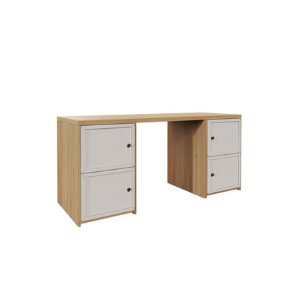DOLO, Bàn làm việc hiện đại, 2 hộc tủ ngăn kéo DEK_155, 160x60x76cm