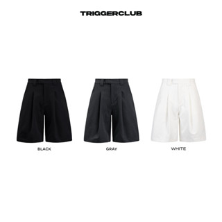 TRIGGER CLUB - Quần short ống rộng - TGC BLACK/GRAY/WHITE TROUSER SHORT