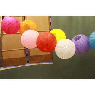 🏮 Đèn Lồng Vải Lụa Size 20cm Trang Trí Trung Thu 🏮 (ảnh video thật 9 màu)