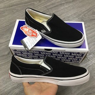 [HOT] Giày 𝐕𝐀𝐍𝐒 vải lười đen trắng đủ size 36->43