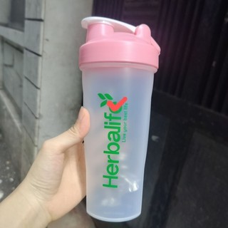 5-10 BÌNH LẮC 600ML thân trắng logo HBL