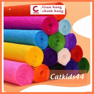  Sỉ cuộn giấy nhún,giấy nhăn làm hoa phụ kiện trang trí kích thước 50*250cm 
