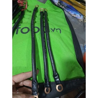  Dây cáp nối mát hai bình ắc quy xe dây câu mát công tắc ngắt mát dài 35cm kèm 2 đầu kẹp cáp kèm 2 đầu kẹp sẵn 