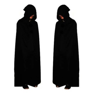 Áo Choàng Thần Chết, Áo Choàng Tử Thần Đen Đỏ Halloween 2 Lớp, Áo Choàng Phù Thuỷ Cosplay