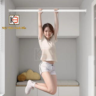 [Thanh Treo Đa Năng tặng Phụ Kiện ] khung treo rèm lắp đặt không khoan tường và khoan tường