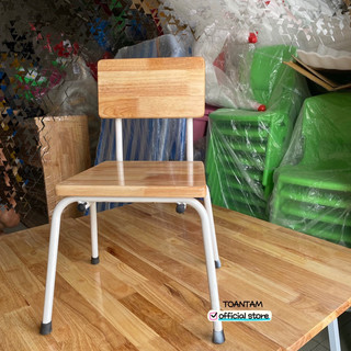 Ghế gỗ chân sắt cho trẻ em