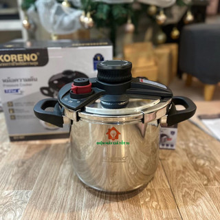 Nồi áp suất koreno thái Lan dung tích 7L chất liệu inox 304 đun từ-gas-Hồng ngoại bảo hành 5 năm
