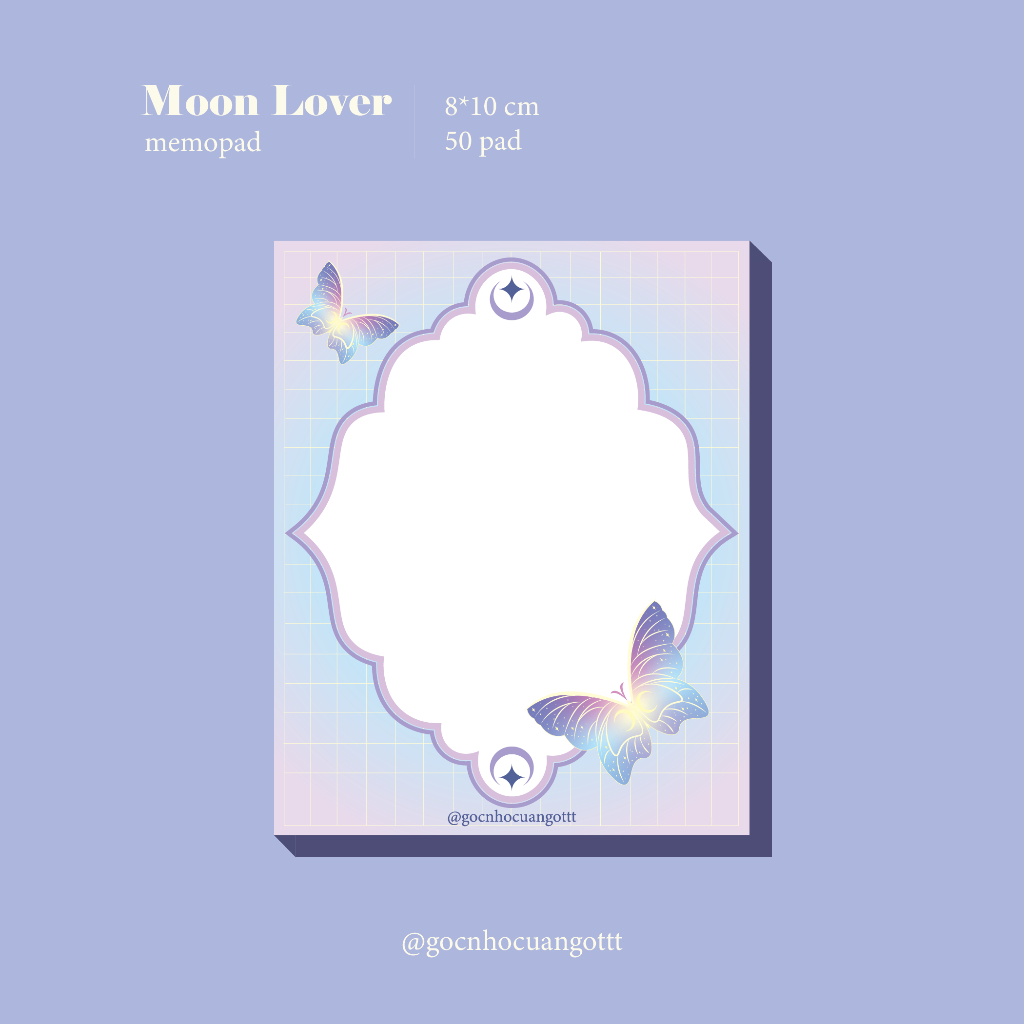 gocnhocuangottt | Giấy ghi chú 'Moon Lover' - Moon Lover memopad