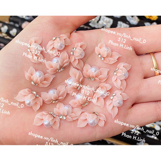 Hoa Bột Nail- Hoa Chân- Tay ( Hoa Thanh Lý  50 Mẫu)  Giá 1 Bông