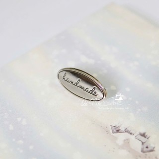 Mác handmade kim loại chữ nhật & oval