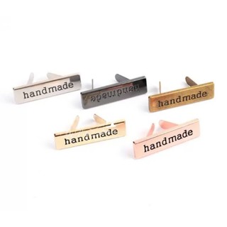 Mác handmade kim loại chữ nhật & oval