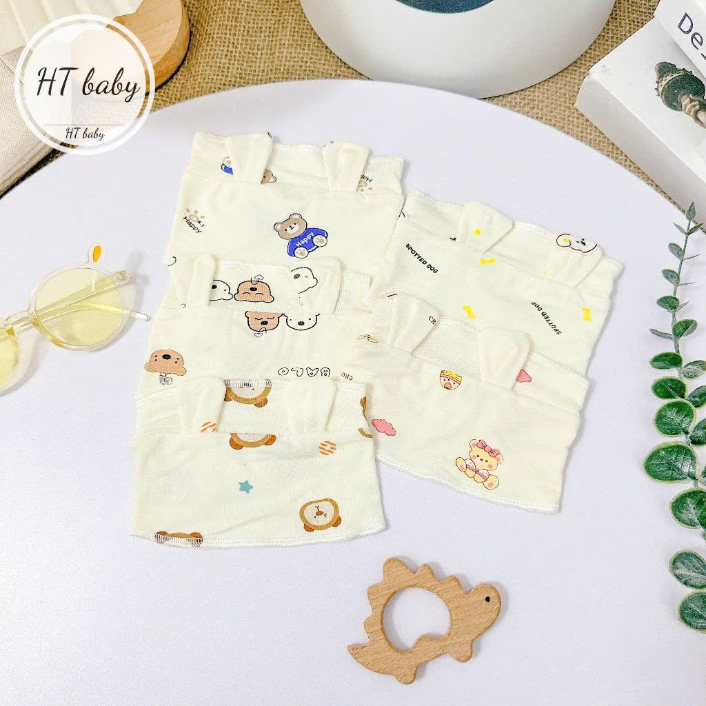 Mũ thóp thun Petit loại đẹp mintu/LP cho trẻ sơ sinh,che thóp nửa đầu
