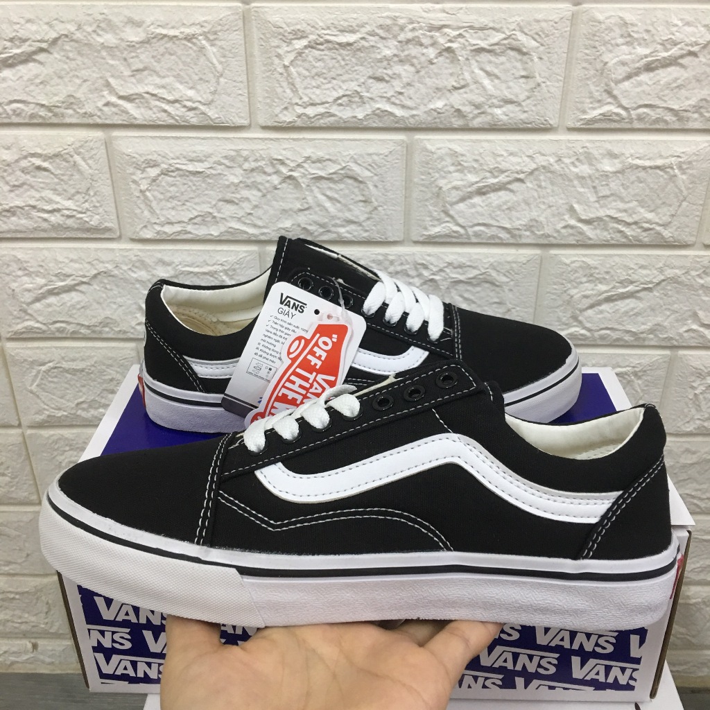 [SALE SỐC-FULLBOX] Giày 𝐕𝐀𝐍𝐒 old skool đen trắng size 36->43 NAM NỮ