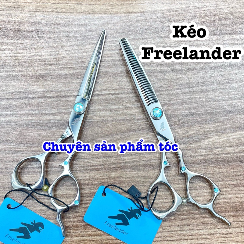 ✅Freelander Kéo Cắt Tóc Cao Cấp 6.0 Inch Hợp Kim Thép Tặng Bao Da Chuyên Sản Phẩm Tóc Chất Lượng Như Hình