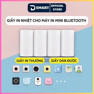 Giấy in nhiệt K57 ( 57x30mm ) - Giấy in dán được dùng cho máy in mini bluetooth cầm tay in bill, hình ảnh , tài liệu