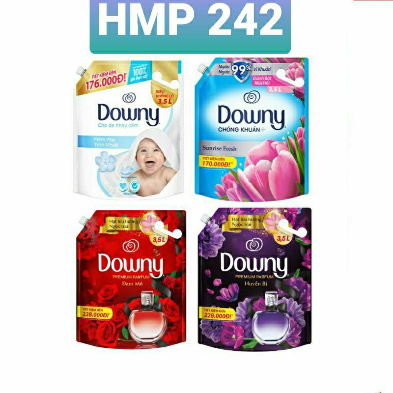 Nước xả vải DOWNY 4000ml  túi