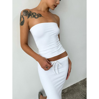 SMOOCH - Áo ống basic ôm body Trắng/Đỏ/Đen vải thun cao cấp - Uniform Tube Top