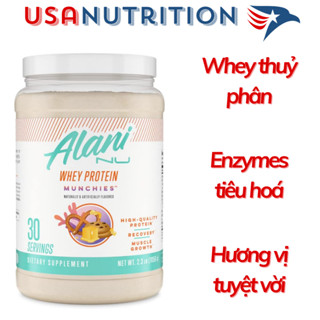 Hydrolyzed Whey Protein thủy phân Alani Nu: 920g 30 lần dùng