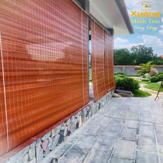 Rèm Trúc Cật Sơn Pu Rộng 2m Cao 2m/ 3m Màn Che Ban Công, Rèm Tre Mành Trúc Rèm Cửa Mành Tre Che Nắng