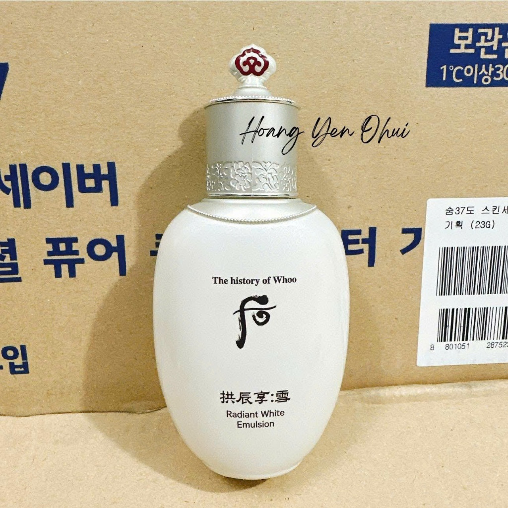 [TÁCH SÉT K HỘP] Sữa dưỡng Whoo trắng da - Whoo Gongjinhyang Seol Radiant White Emulsion 110ml