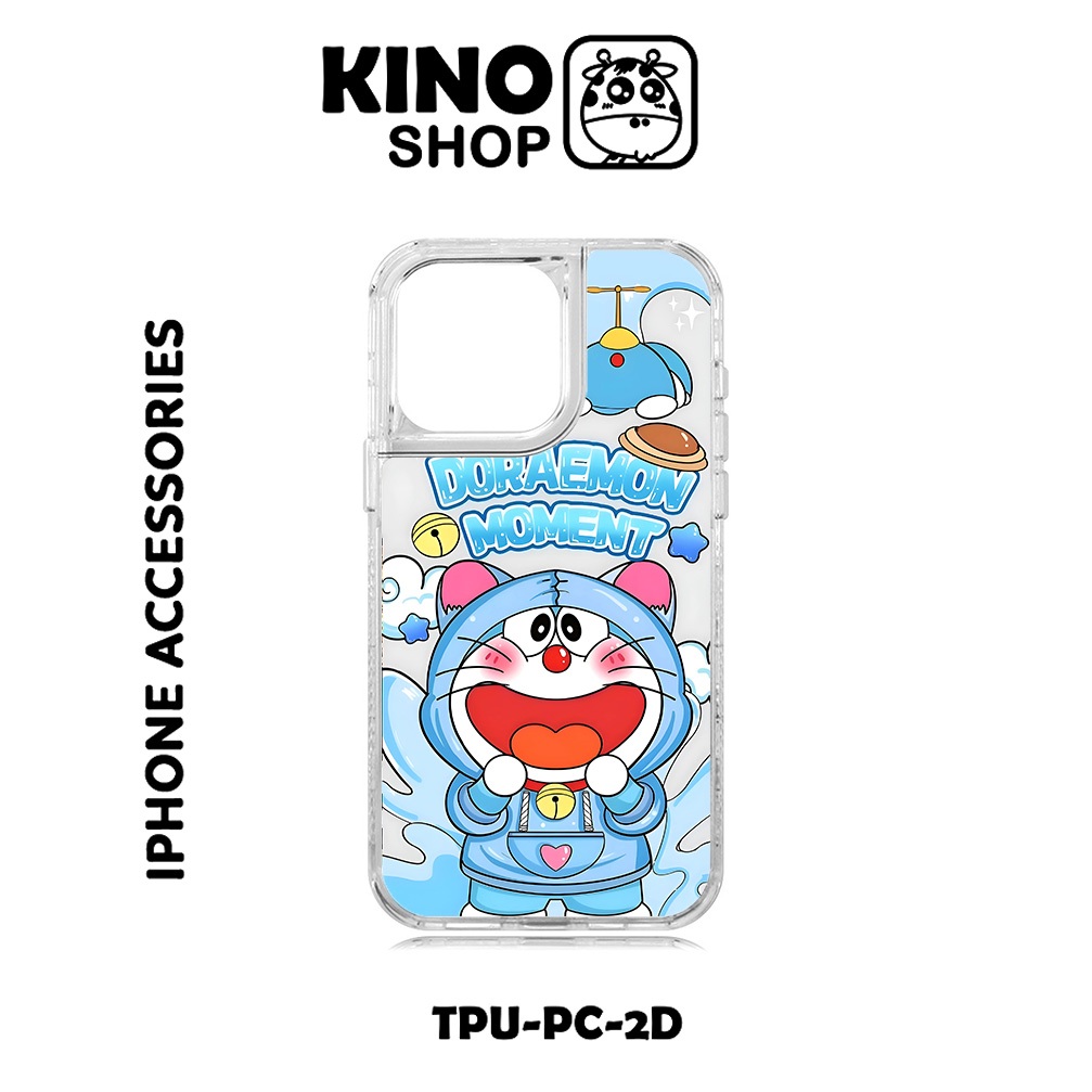 Ốp lưng iPhone KINOSHOP [ KN 737 ] in chuyển nhiệt viền trắng trong suốt 15 Pro Max 11 12 13 14 Pro