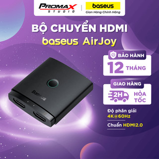 BASEUS Bộ Chia Cổng HDMI 4K @ 60Hz 2 Trong 1 Cho Xiaomi Mi TV Box PS5 PS4 Playstation