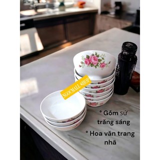 Combo 10 chén sứ gốm sứ CK Việt Nam | chén cơm | chén sứ
