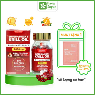Viên Uống Eikenbi Super Omega 3 Krill Oil 60 Viên Nhật Bản