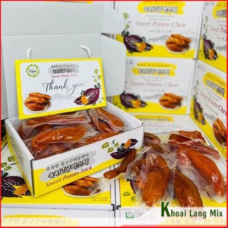 <HỘP 1KG> KHOAI LANG SẤY DẺO VÀNG VÀ TÍM