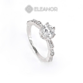 Nhẫn bạc nữ Eleanor Accessories thiết kế nụ đá phong cách sang trọng phụ kiện trang sức 5629