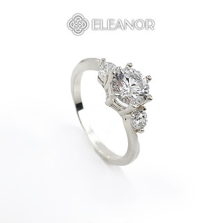  Nhẫn bạc nữ Eleanor Accessories đính đá lấp lánh basic phụ kiện trang sức 6210 