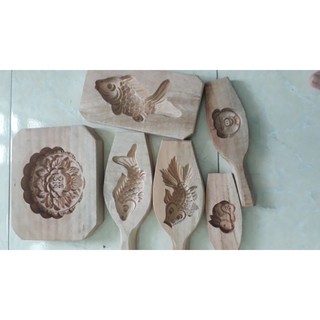 Khuôn bánh gỗ cá chép