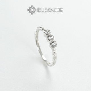 Nhẫn bạc nữ Eleanor Accessories thiết kế đính đá lấp lánh bạc 925 phụ kiện trang sức 6335