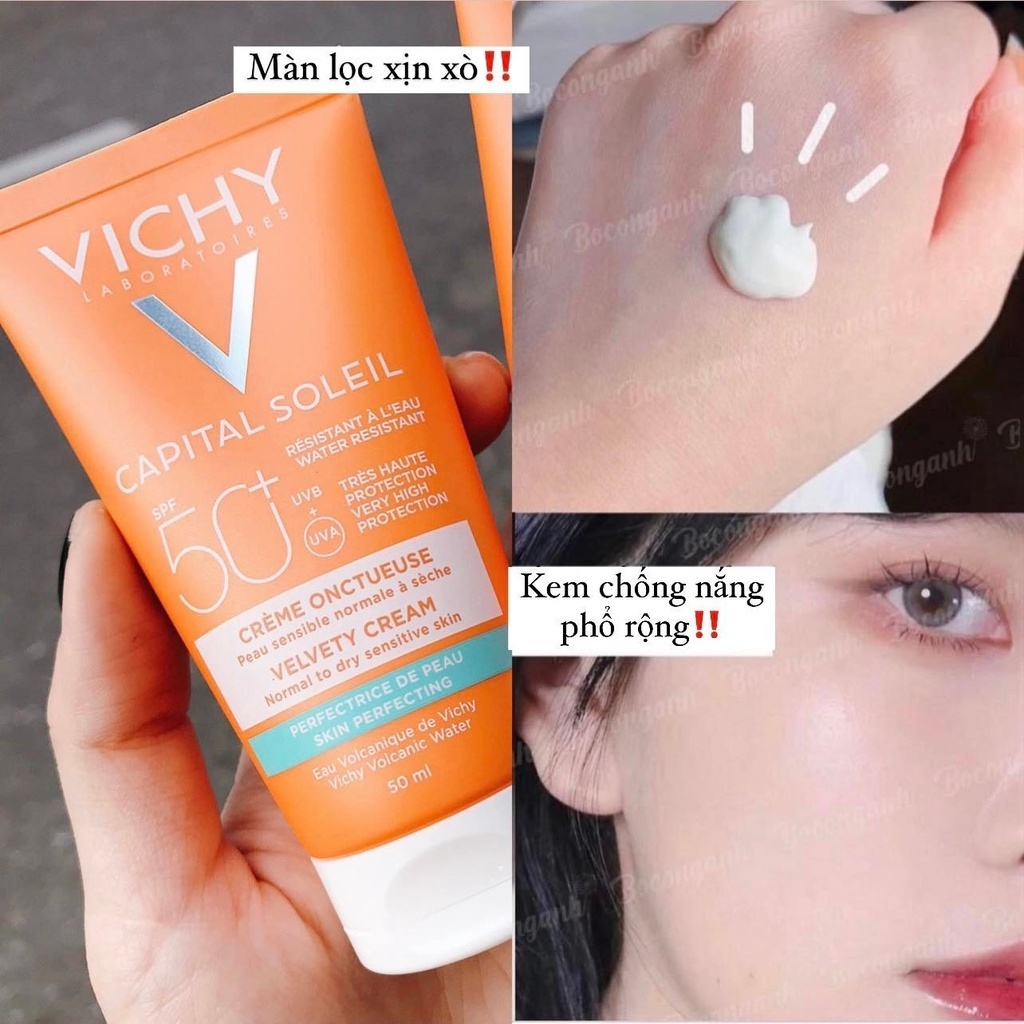 Kem chống nắng SPF 50 UVA+UVB Vichy Capital Soleil