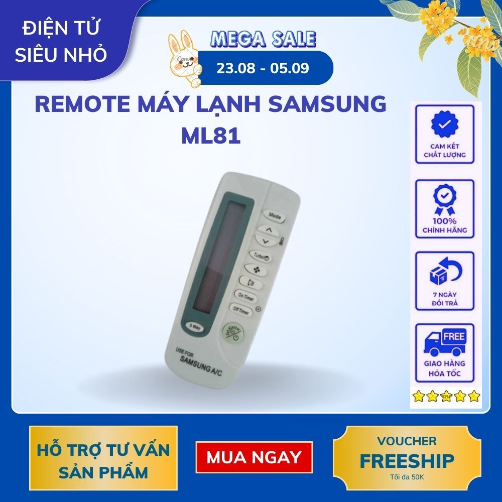 Remote máy lạnh Samsung ML81 - Nhỏ (Tặng kèm pin)