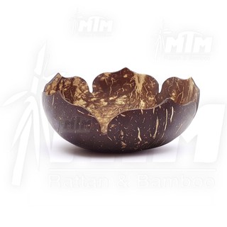 Bát dừa l Đĩa dừa bông mai - Dùng để món ăn vặt, để các hạt khô, mứt, chè, salad