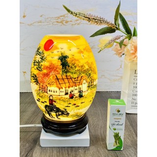 (Đặt vẽ cho khách) Đèn xông tinh dầu size trứng cao 22cm