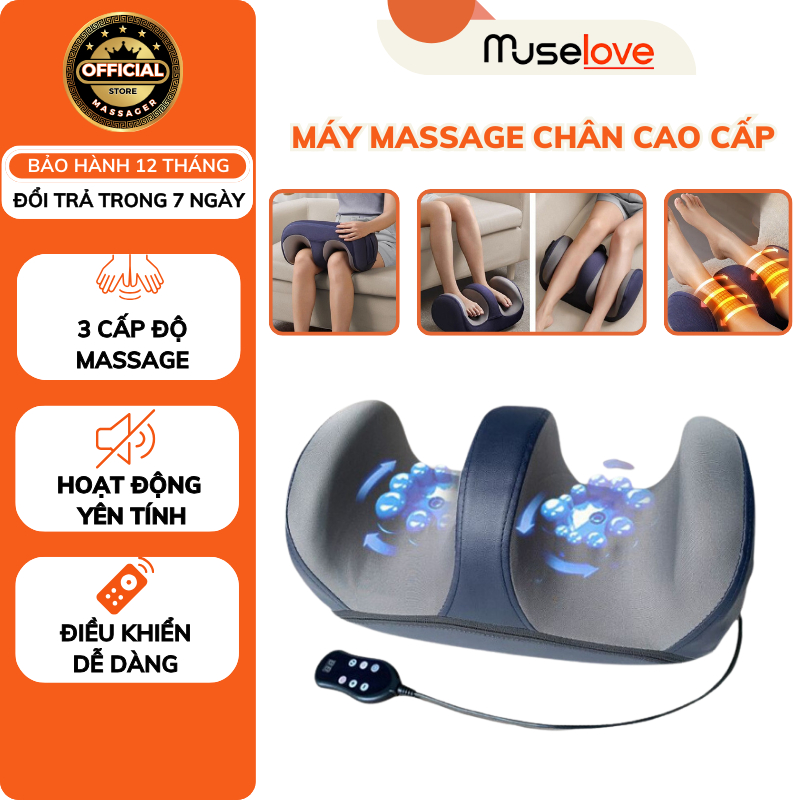 Máy Massage Chân Bấm Huyệt DELADEP Cao Cấp 3 Chế Độ Xoa Bóp Bàn Chân Tự Động MSC02