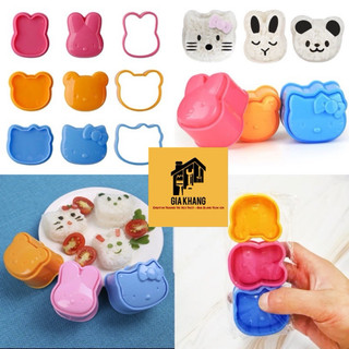  Set 3 khuôn cơm Bento ép bánh tạo hình đáng yêu cho bé