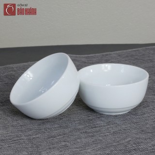 Bộ bát cơm men trắng