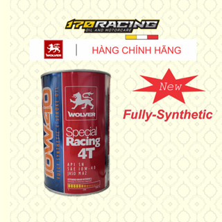 Nhớt Xe Máy (cho xe ga ) - WOLVER SPECIAL RACING 4T 100% tổng hợp SAE 10W40 - 800 ML - 1000 ML - hàng chính hãng